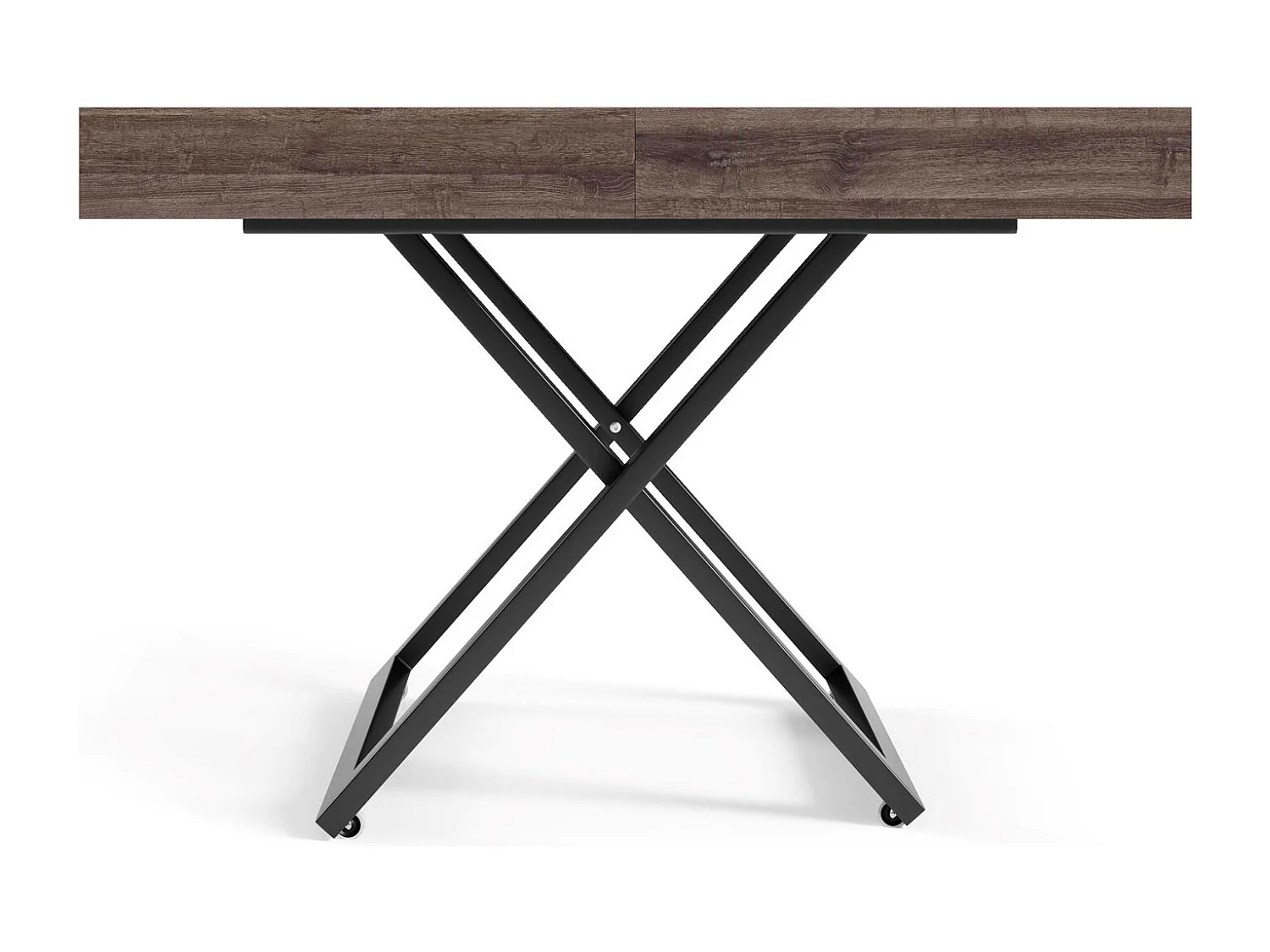 COUCH-/ESSTISCH Sanna U Sherman Eiche anthrazit 120 - 200 / 80 / 27 - 80cm