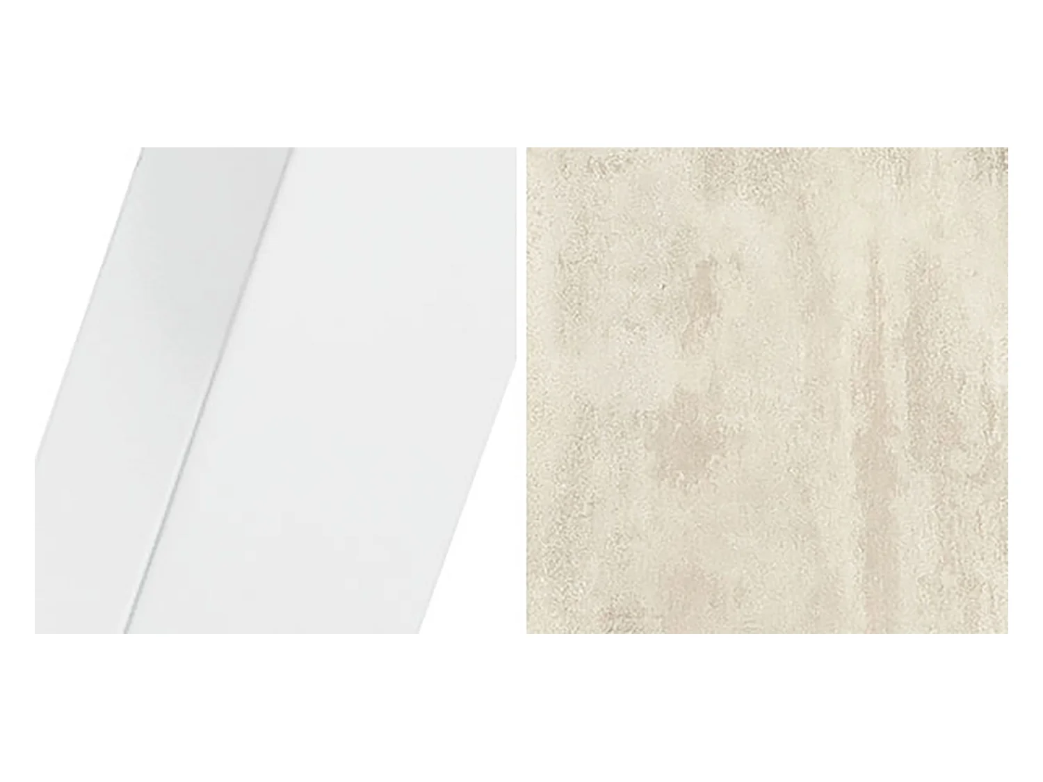 ESSTISCH Narvic 100 Chromix Weiß / Weiß 100/176 / 100 / 76cm