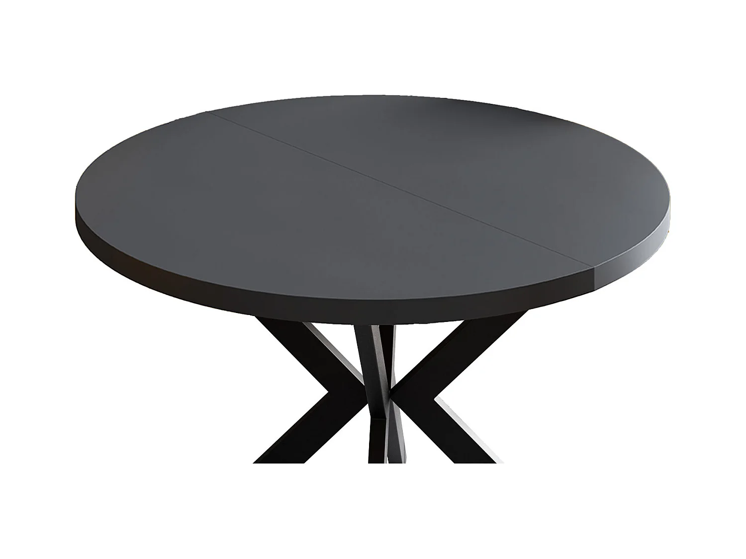 ESSTISCH Edder Schwarz Molet / Schwarz 90/166 / 90 / 76cm