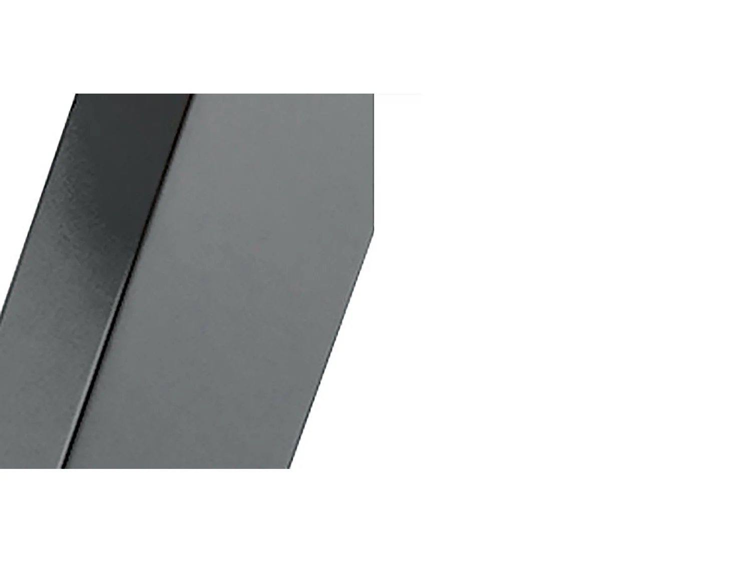 ESSTISCH Ivan Icy Weiß / Graphit 100 - 176 / 100 / 76cm