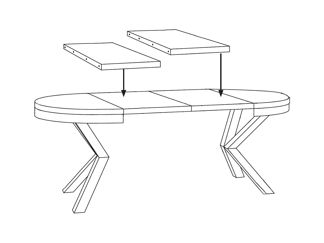 ESSTISCH Narvic 100 Sonoma Eiche / Weiß 100/176 / 100 / 76cm