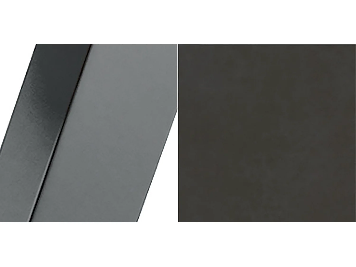 ESSTISCH Narvic 120 Smooth Concrete Brown / Graphit 120/196 / 120 / 76cm