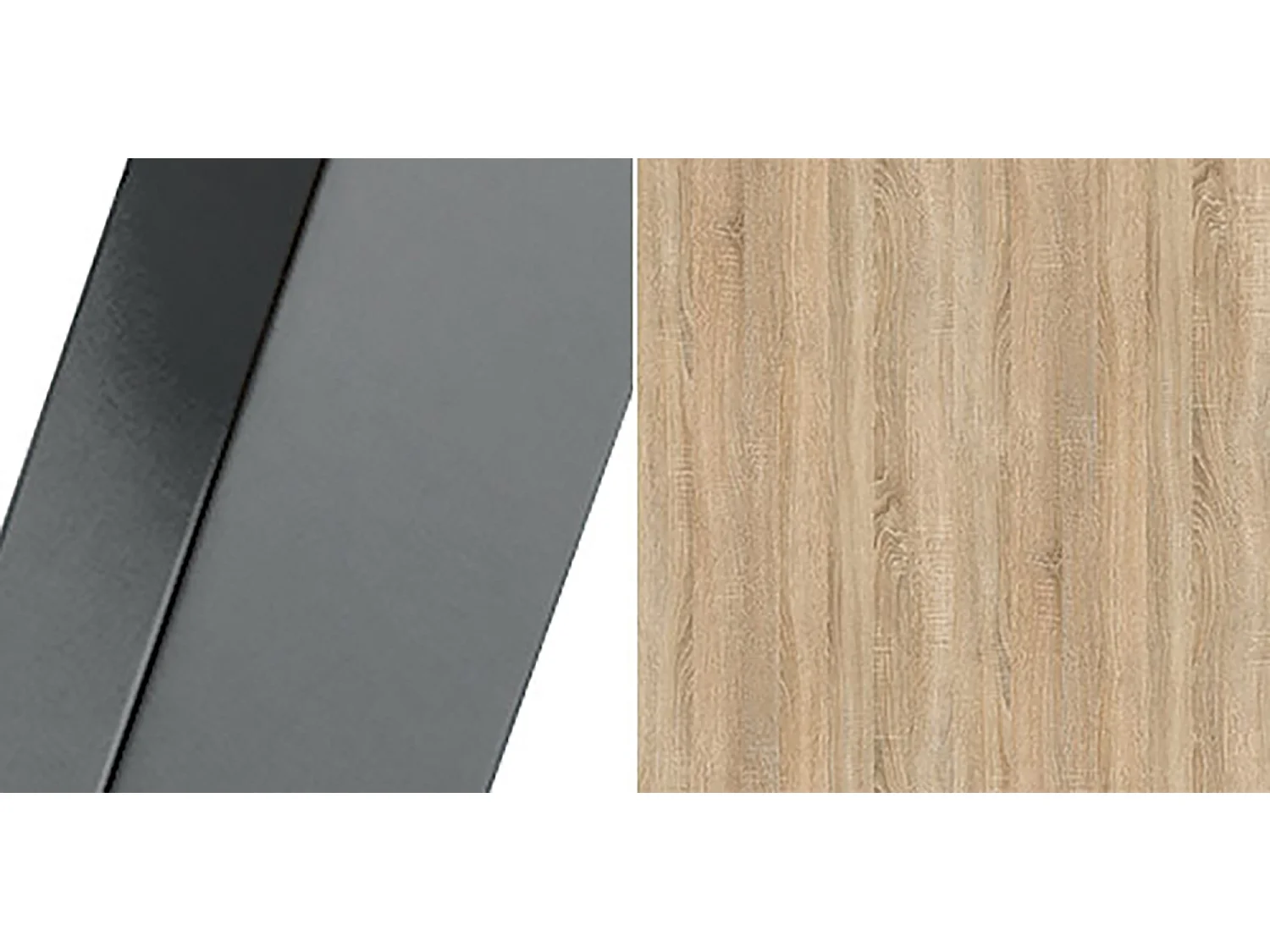 ESSTISCH Narvic 120 Sonoma Eiche / Graphit 120/196 / 120 / 76cm