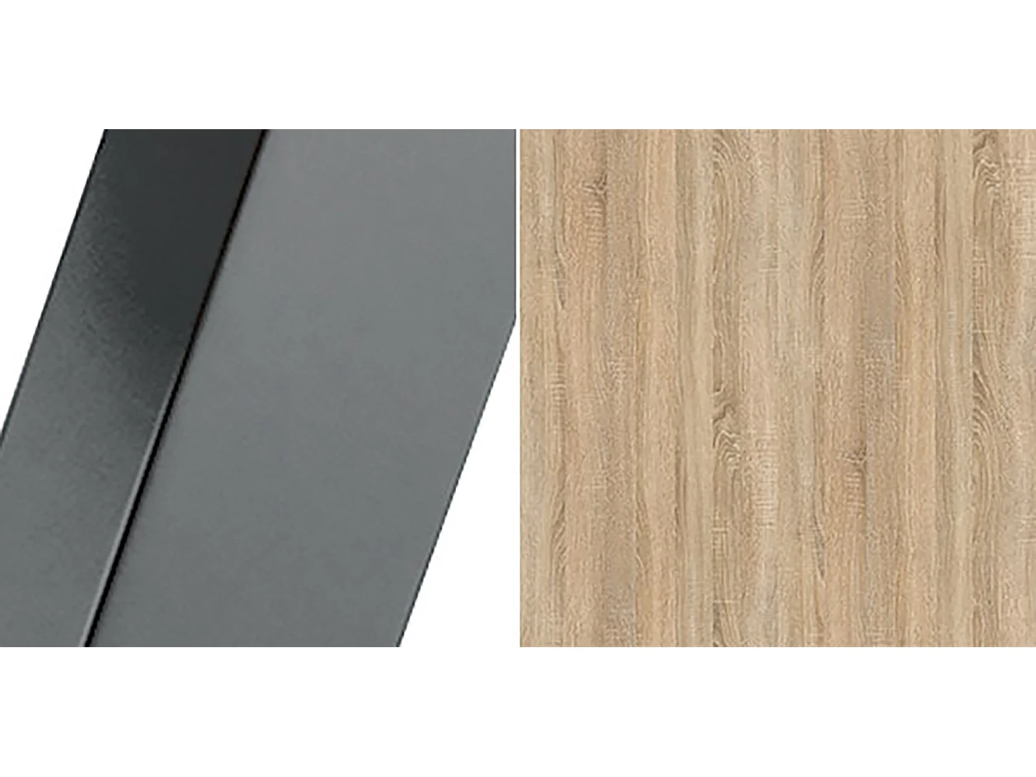 ESSTISCH Ibsen Sonoma Eiche / Graphit 100/140 / 100 / 76 cm