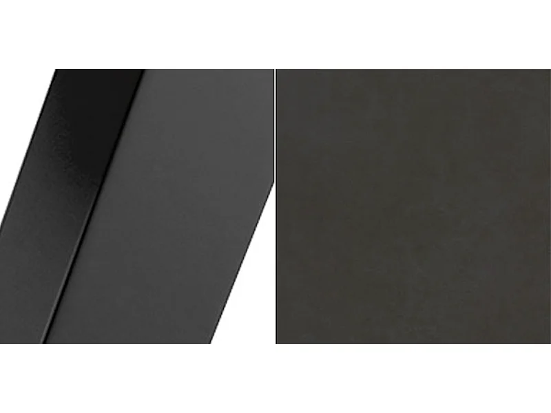 ESSTISCH Vento Smooth Concrete brown / Schwarz 160/260 / 90 / 76cm