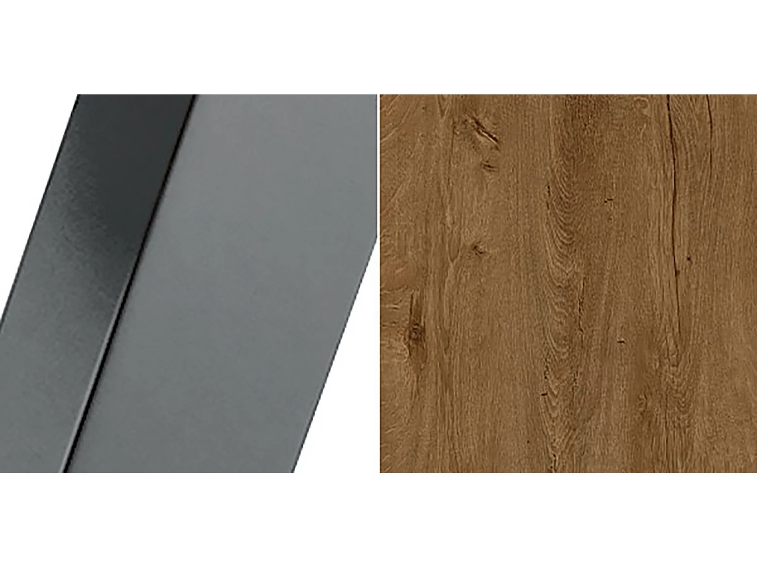 ESSTISCH Ibsen Eiche Lefkas Dunkel / Graphit 100/140 / 100 / 76 cm