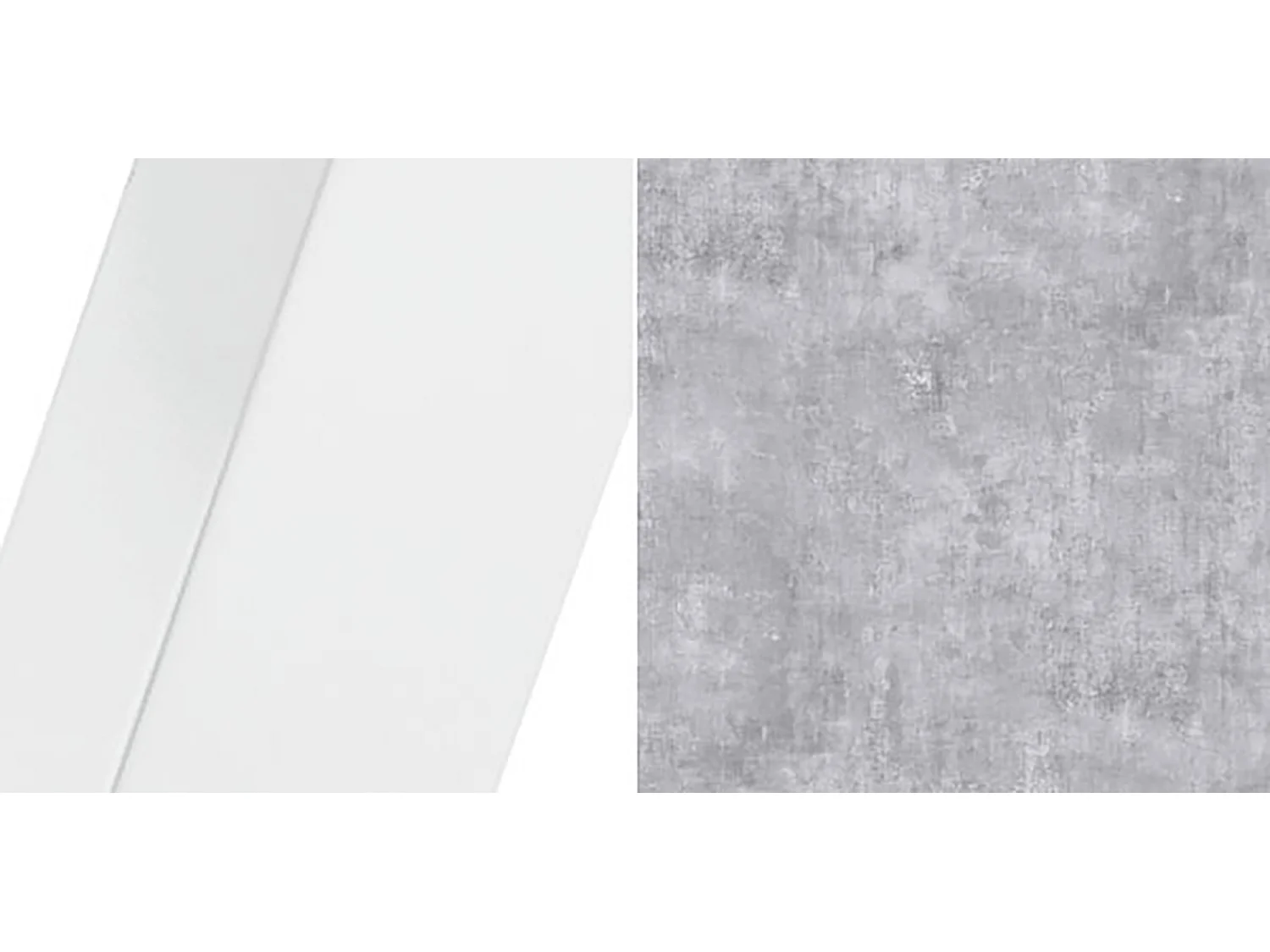 ESSTISCH Narvic 120 Bellato Grau / Weiß 120/196 / 120 / 76cm