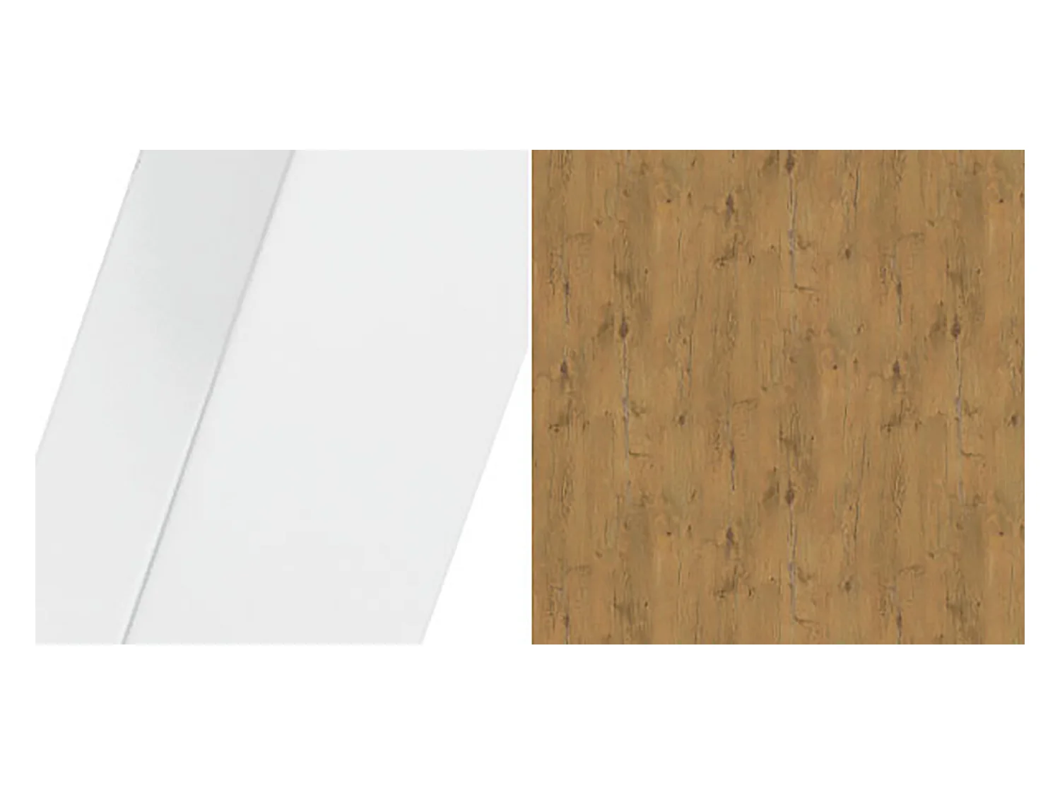 ESSTISCH Narvic 100 Eiche Lancelot / Weiß 100/176 / 100 / 76cm