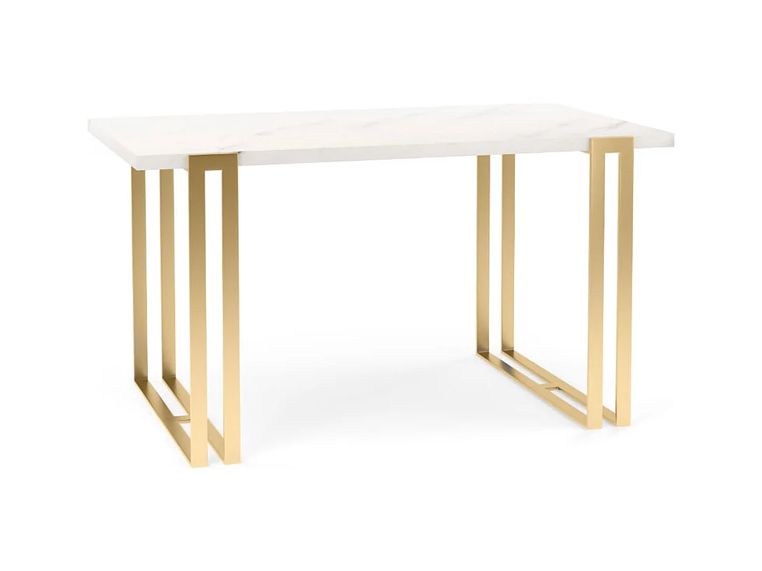 ESSTISCH Horten 140 Gold Craft Eiche / Gold 140/240 / 80 / 76cm
