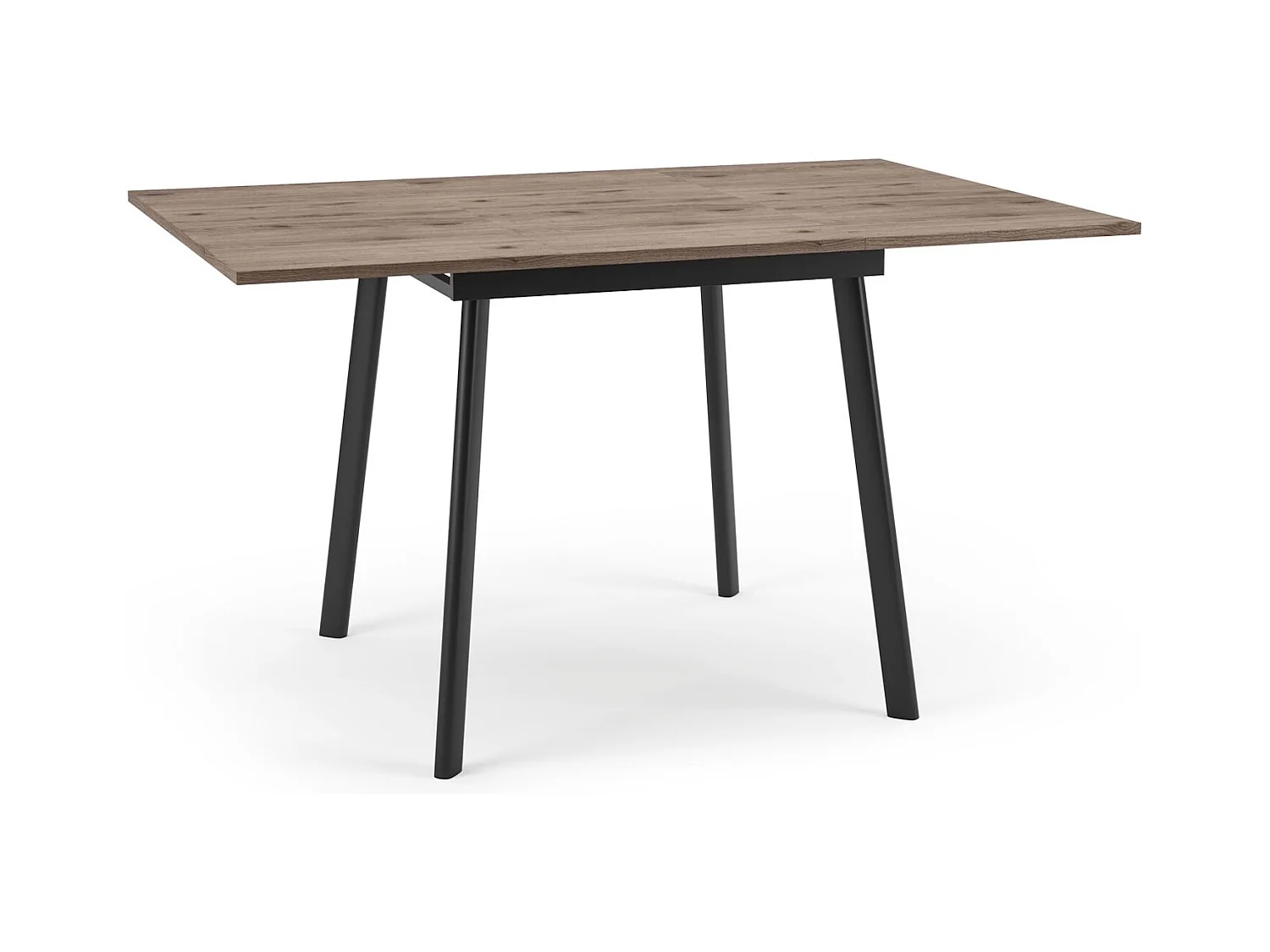 ESSTISCH Ibsen Eiche Lefkas Dunkel / Weiß 100/140 / 100 / 76 cm