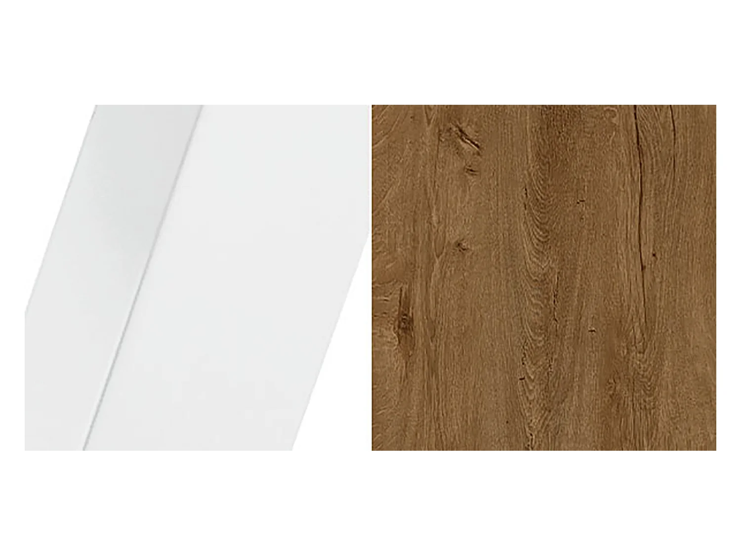 ESSTISCH Ibsen Eiche Lefkas Dunkel / Weiß 100/140 / 100 / 76 cm