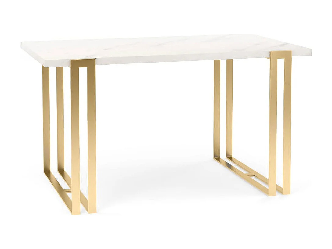 ESSTISCH Horten 140 Eiche Artisan / Gold 140/240 / 80 / 76cm