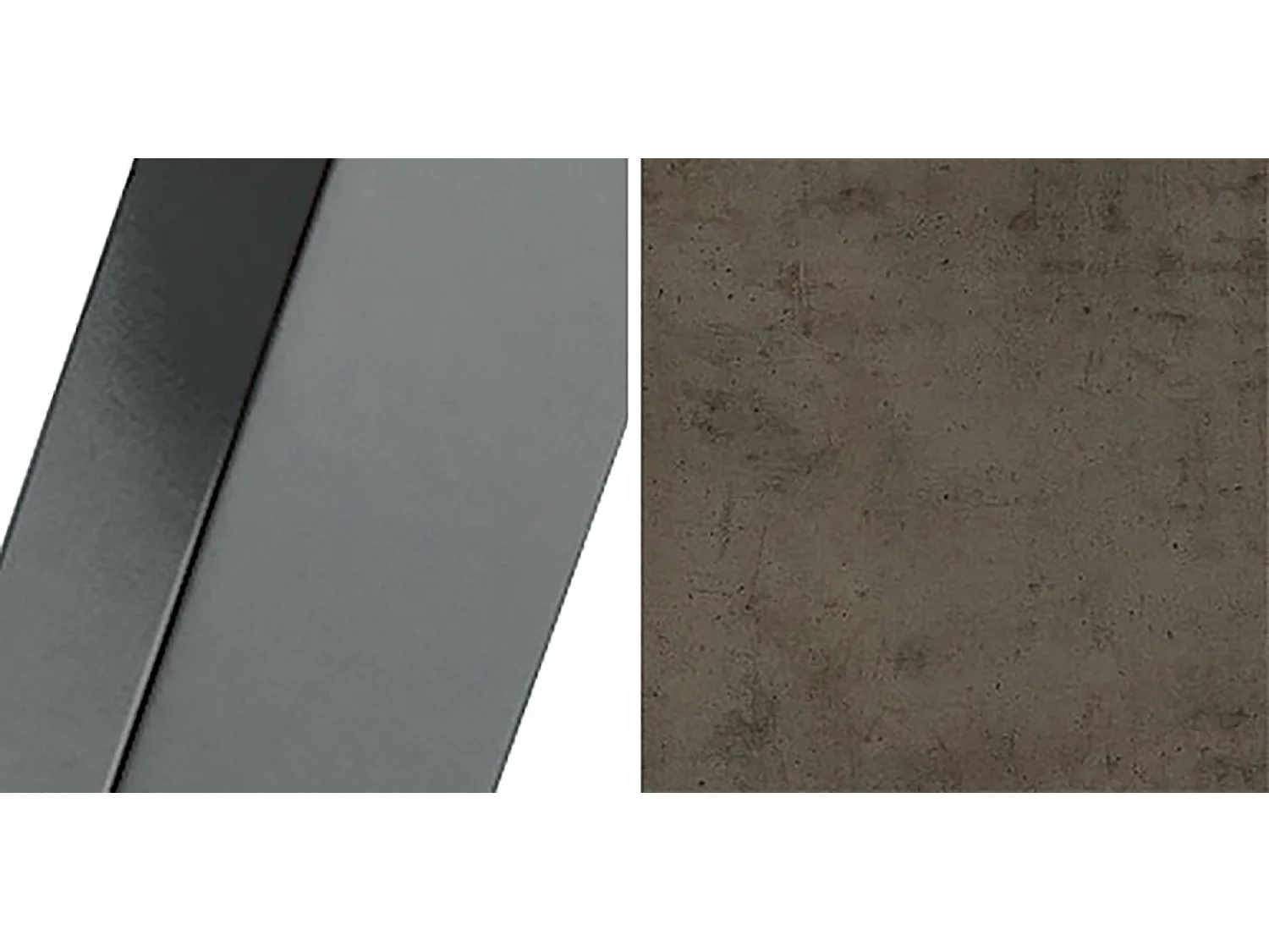 ESSTISCH Ibsen Chicago Concrete Dunkelgrau / Graphit 100/140 / 100 / 76 cm