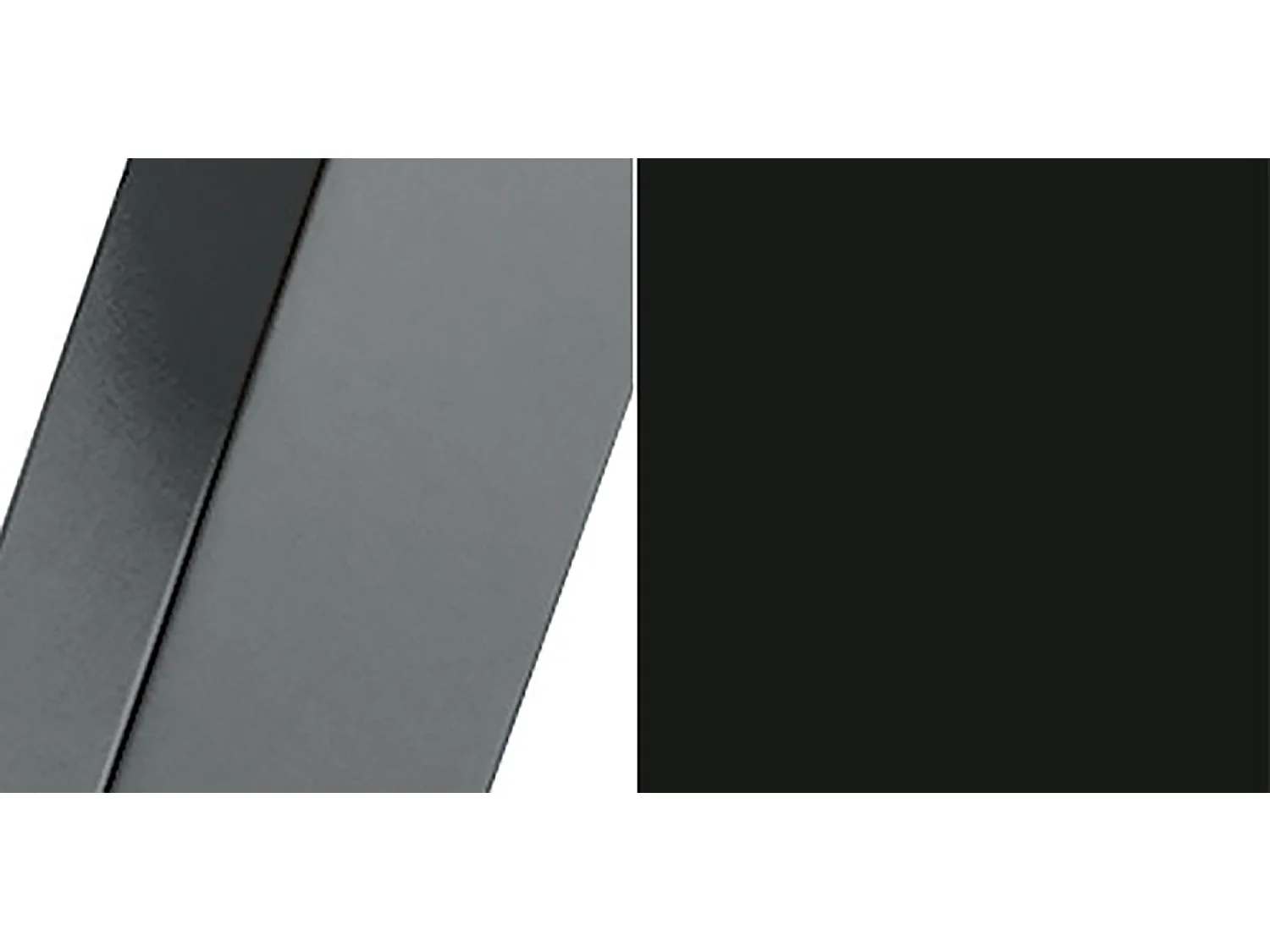 ESSTISCH Narvic 100 Schwarz Molet / Graphit 100/176 / 100 / 76cm
