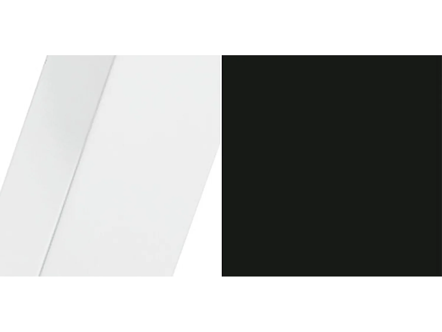 ESSTISCH Agnes Schwarz Molet / Weiß 100/138 / 100/ 76cm