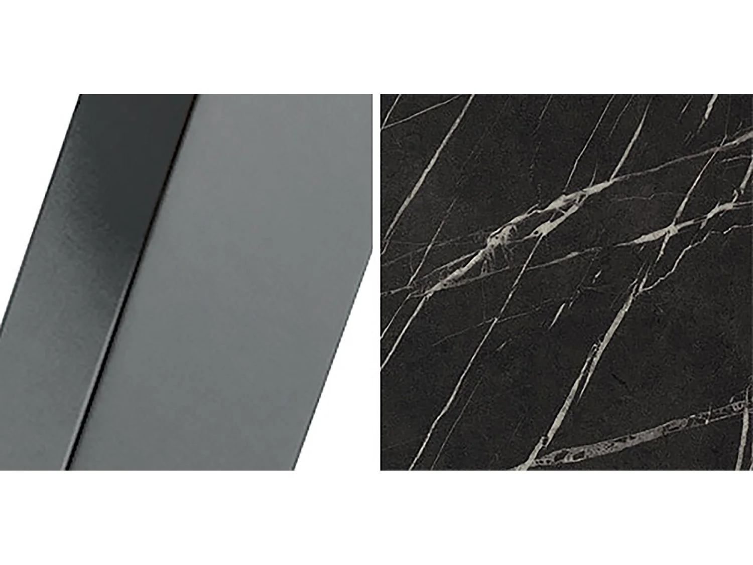 ESSTISCH Narvic 120 Pietra Grigia Schwarz / Graphit 120/196 / 120 / 76cm