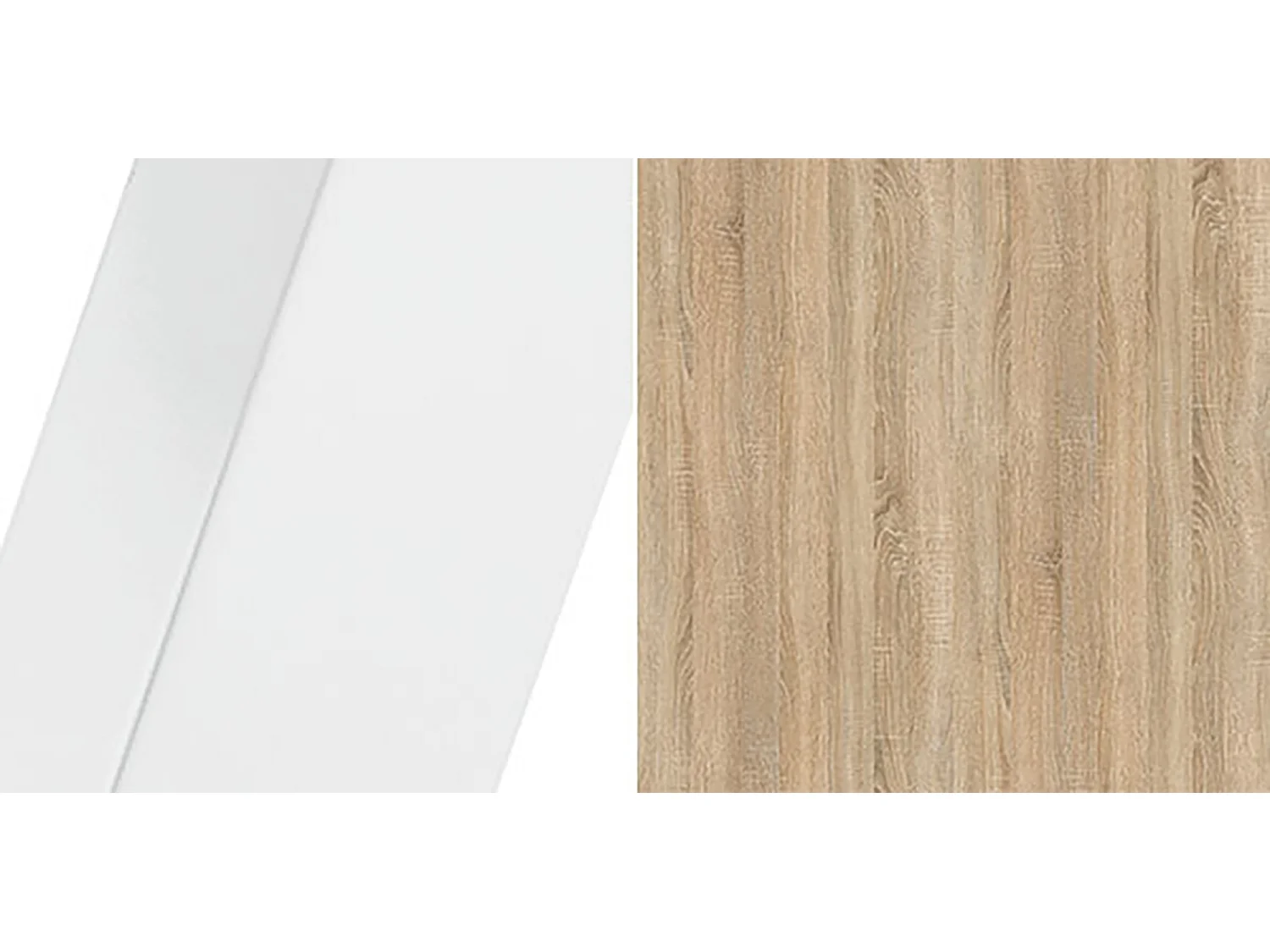 ESSTISCH Narvic 120 Sonoma Eiche / Weiß 120/196 / 120 / 76cm