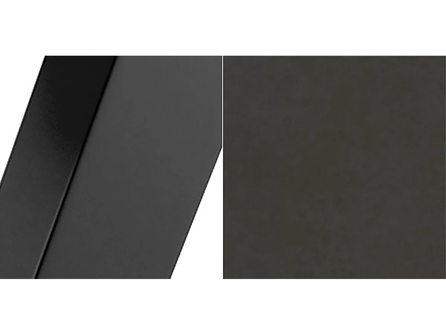 ESSTISCH Narvic 100 Smooth Concrete Brown / Schwarz 100/176 / 100 / 76cm