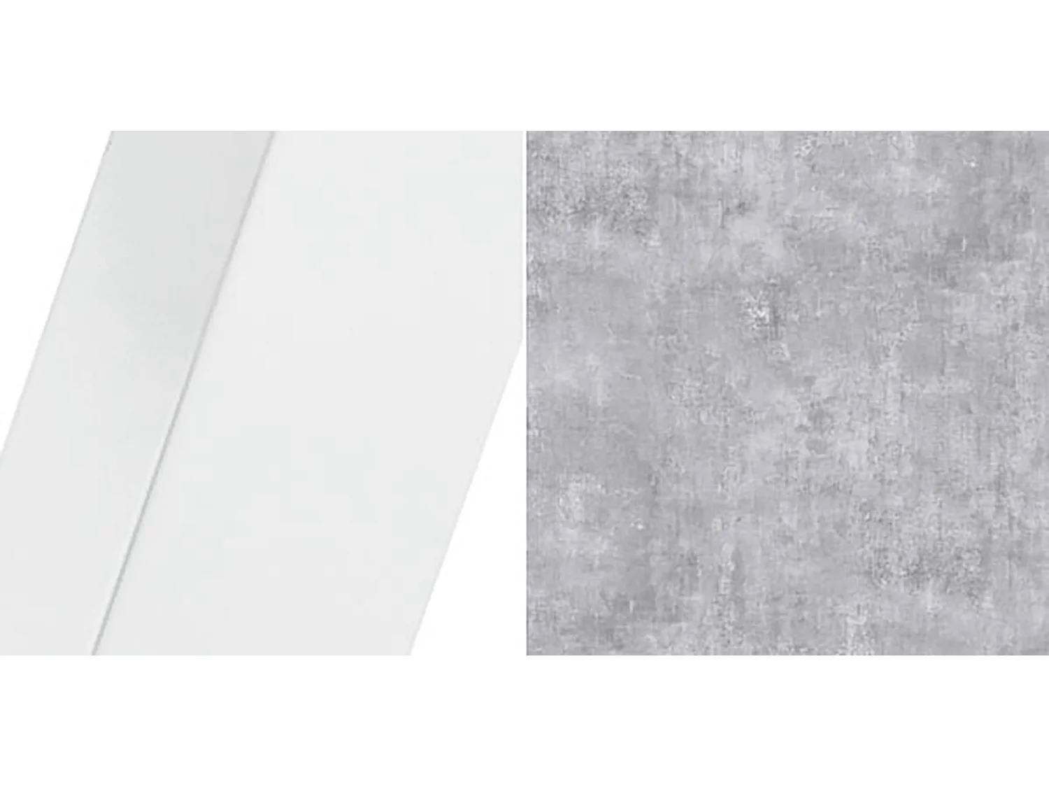 ESSTISCH Agnes Bellato grau / Weiß 100/138 / 100/ 76cm