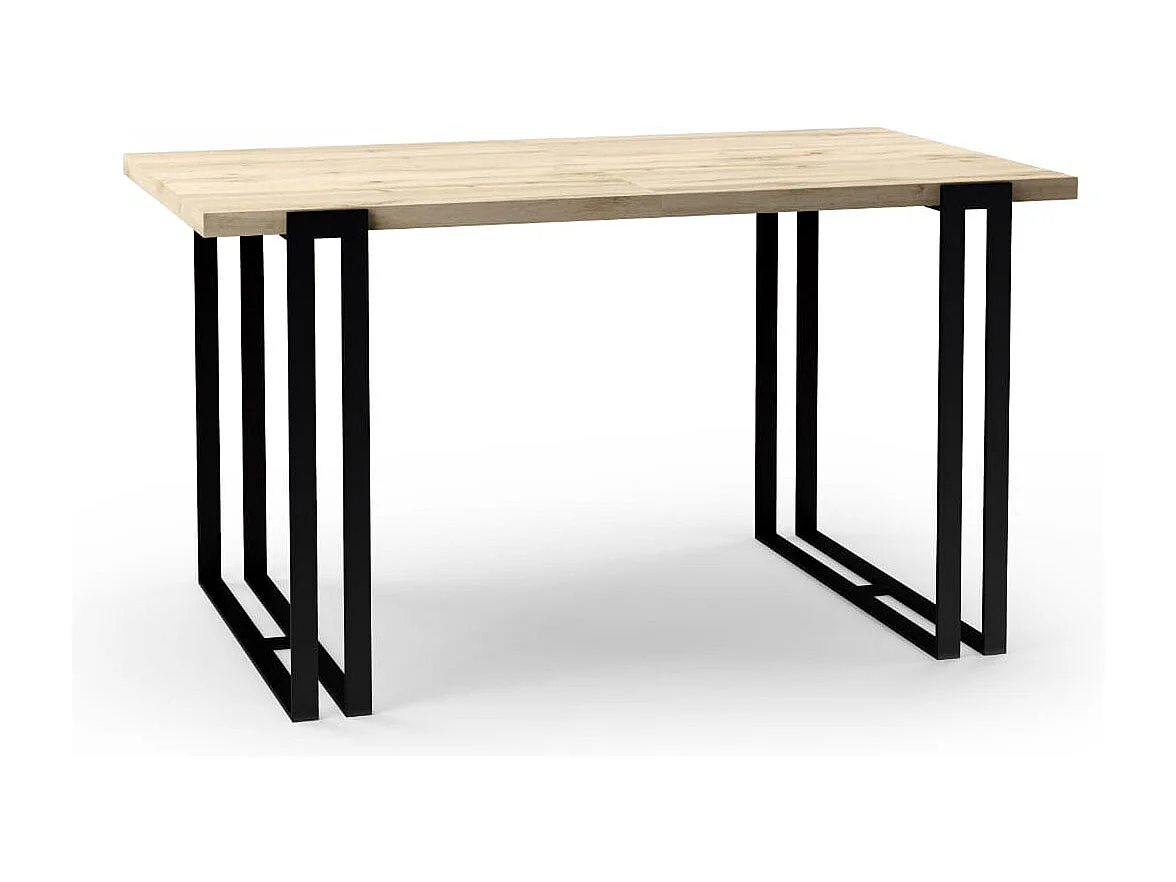ESSTISCH Horten Eiche Lancelot / Weiß 120/220 / 80 / 76cm