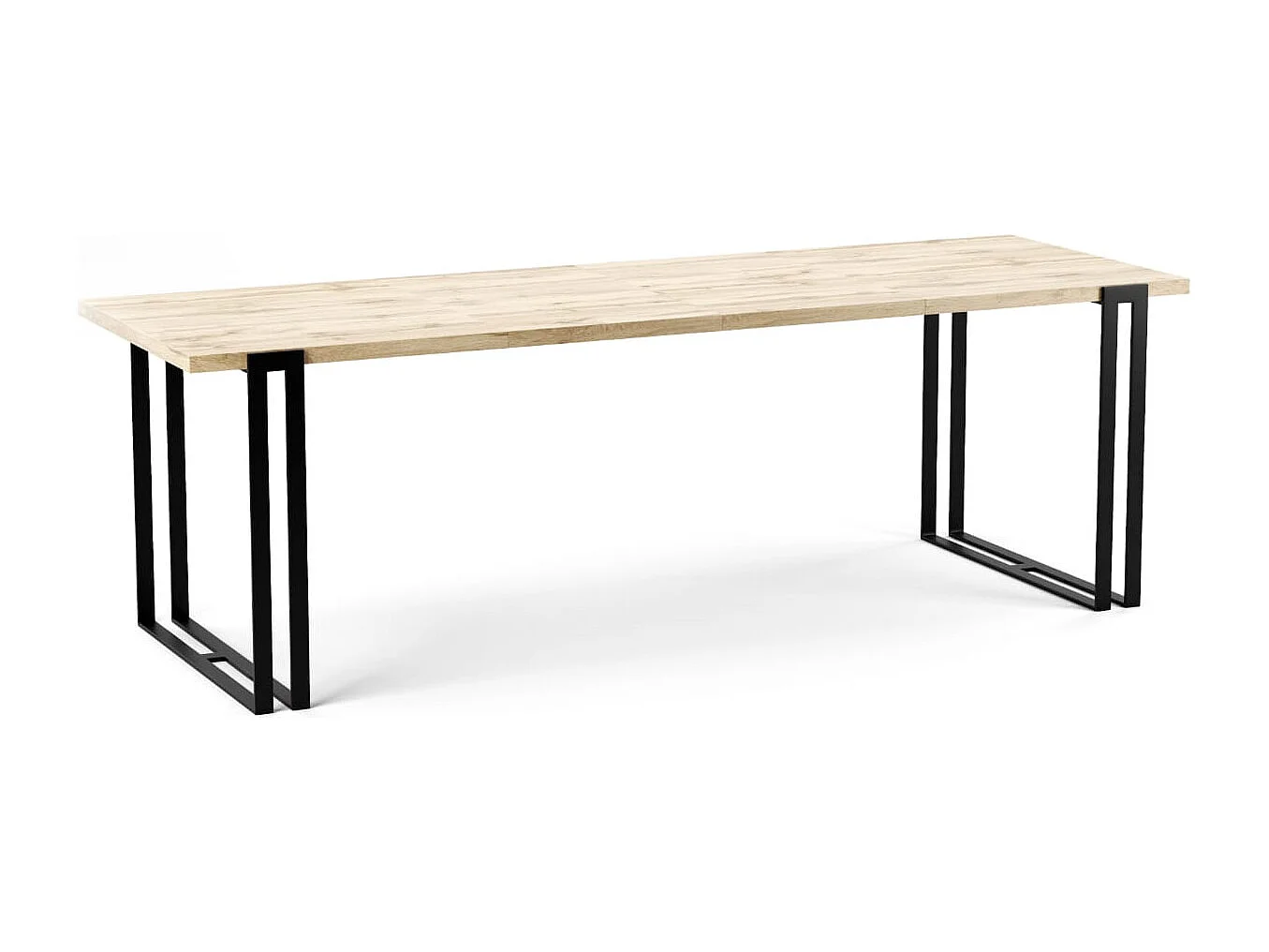 ESSTISCH Horten Pietra Grigia Schwarz / Schwarz 120/220 / 80 / 76cm