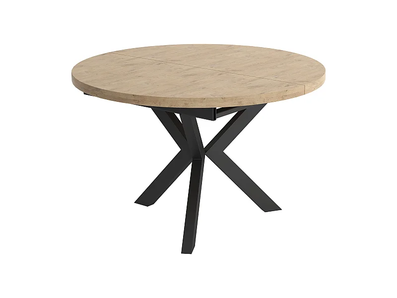 ESSTISCH Agnes Icy Weiß / Graphit 100/138 / 100/ 76cm