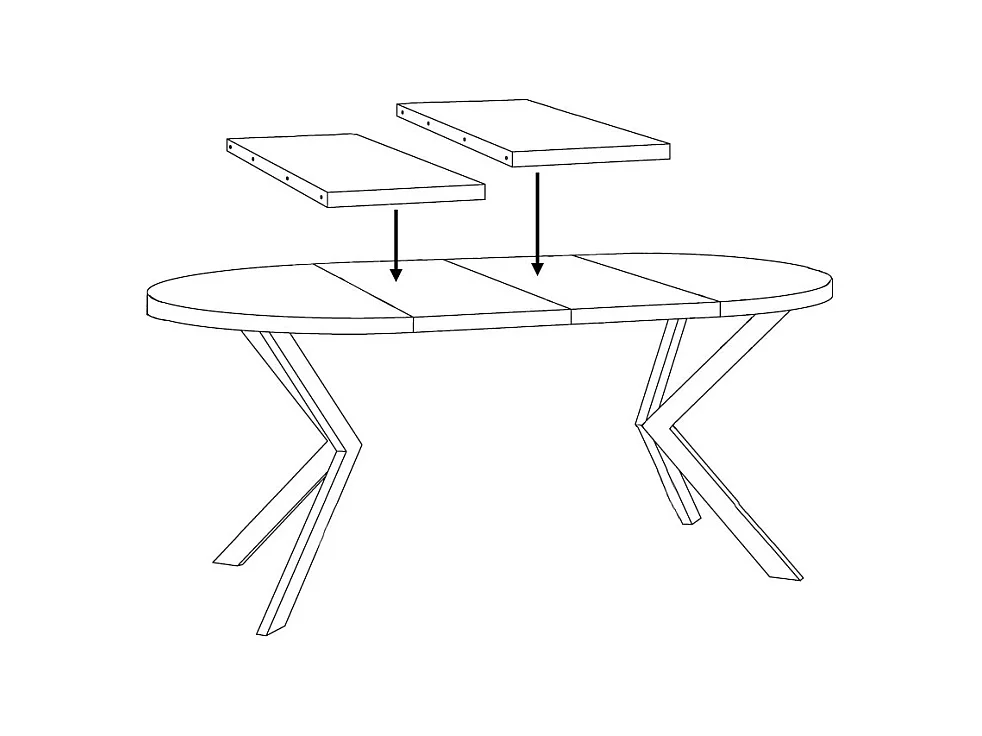 ESSTISCH Edder Chicago Concrete Dunkelgrau / Schwarz 100/176 / 100 / 76cm