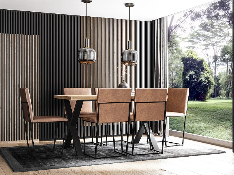 ESSTISCH Hammerfest Bianco Marmor / Schwarz 120/220 / 80 / 76cm