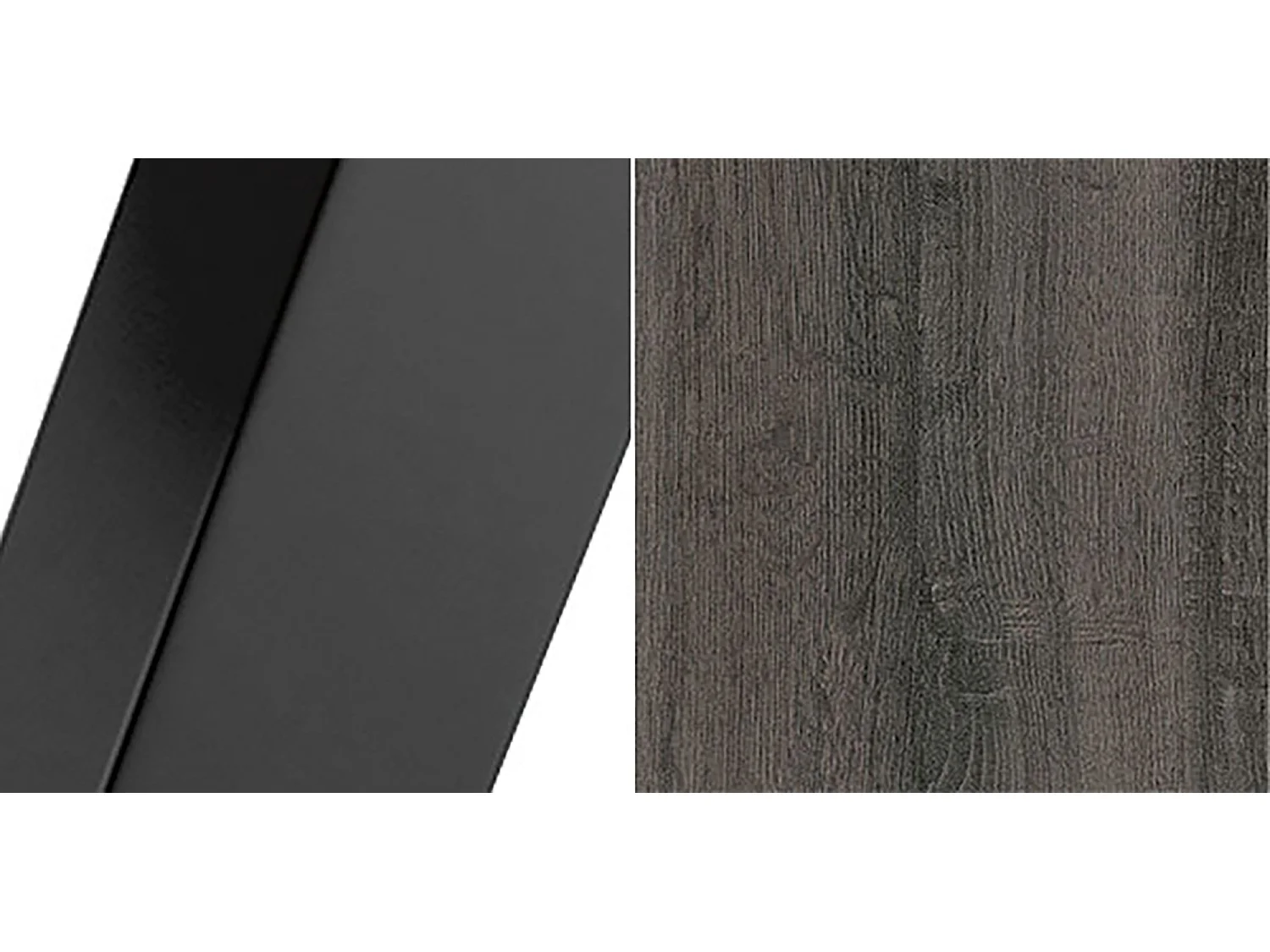 ESSTISCH Ivan Sherman Eiche Anthrazit / Schwarz 100 - 176 / 100 / 76cm