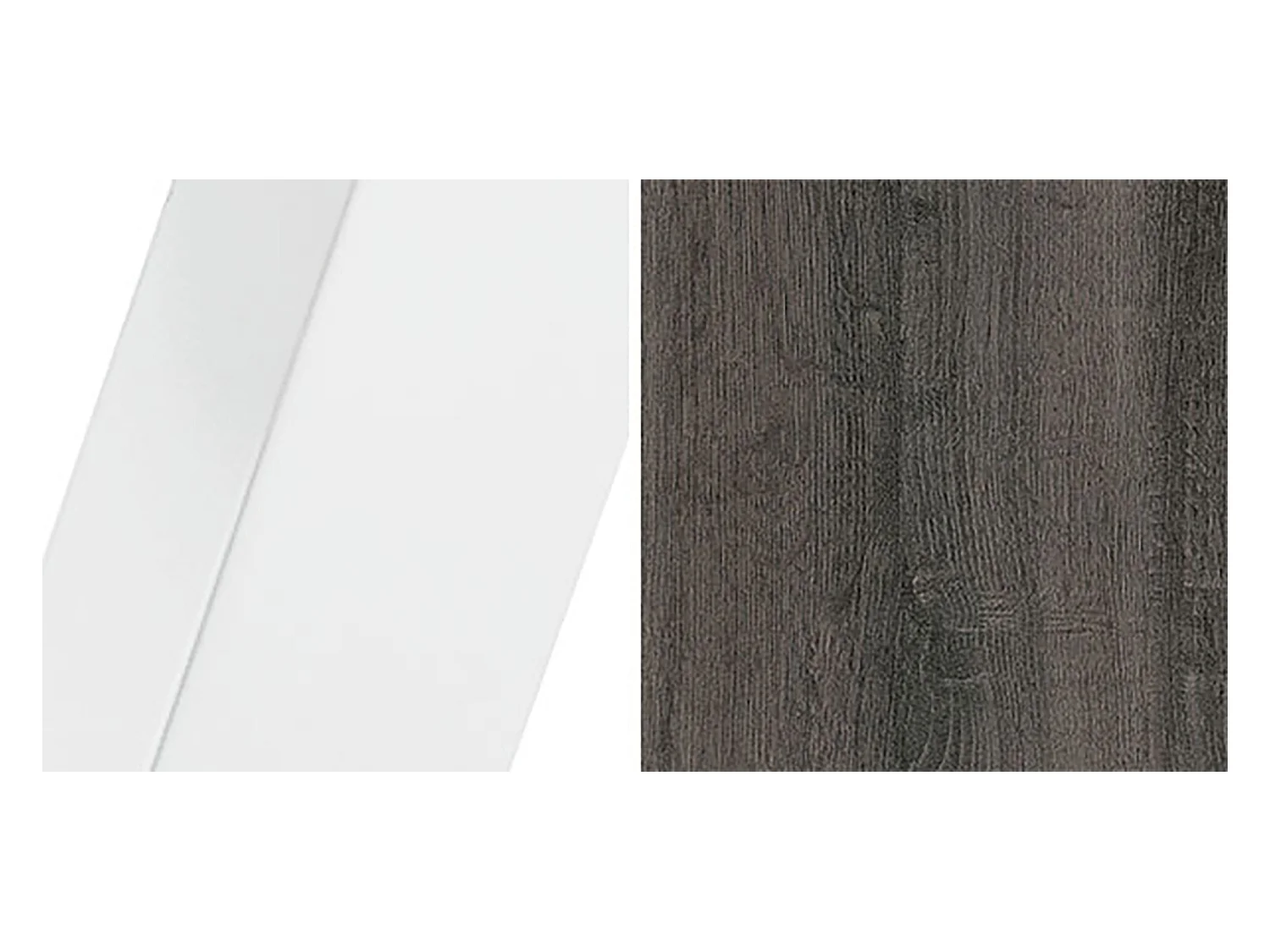 ESSTISCH Narvic 100 Sherman Eiche Anthrazit / Weiß 100/176 / 100 / 76cm