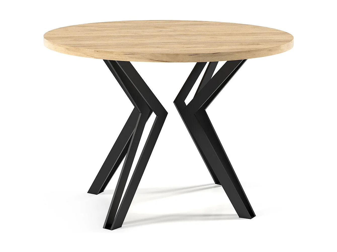 ESSTISCH Randi 100 Sonoma Eiche / Schwarz 100/176 / 100 / 76cm