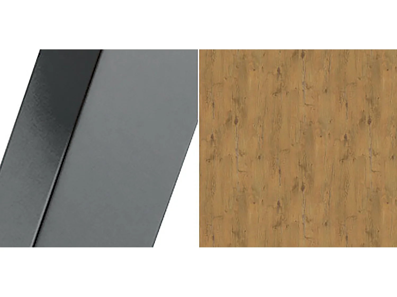 ESSTISCH Agnes Eiche Lancelot / Graphit 100/138 / 100/ 76cm