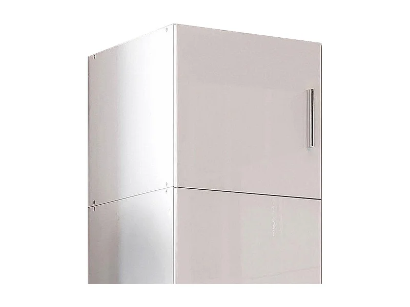 KLEIDERSCHRANKAUFSATZ Malta Weiß Hochglanz 50 / 40 / 40cm