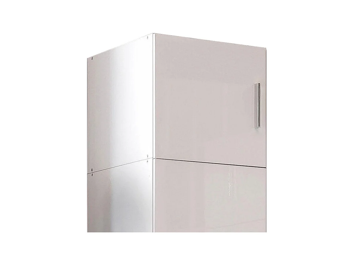 KLEIDERSCHRANKAUFSATZ Malta Weiß Hochglanz 50 / 40 / 40cm