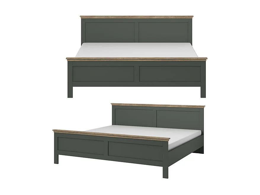 SCHLAFZIMMER-SET Evora grün / Eiche Lefkas 4-teilig