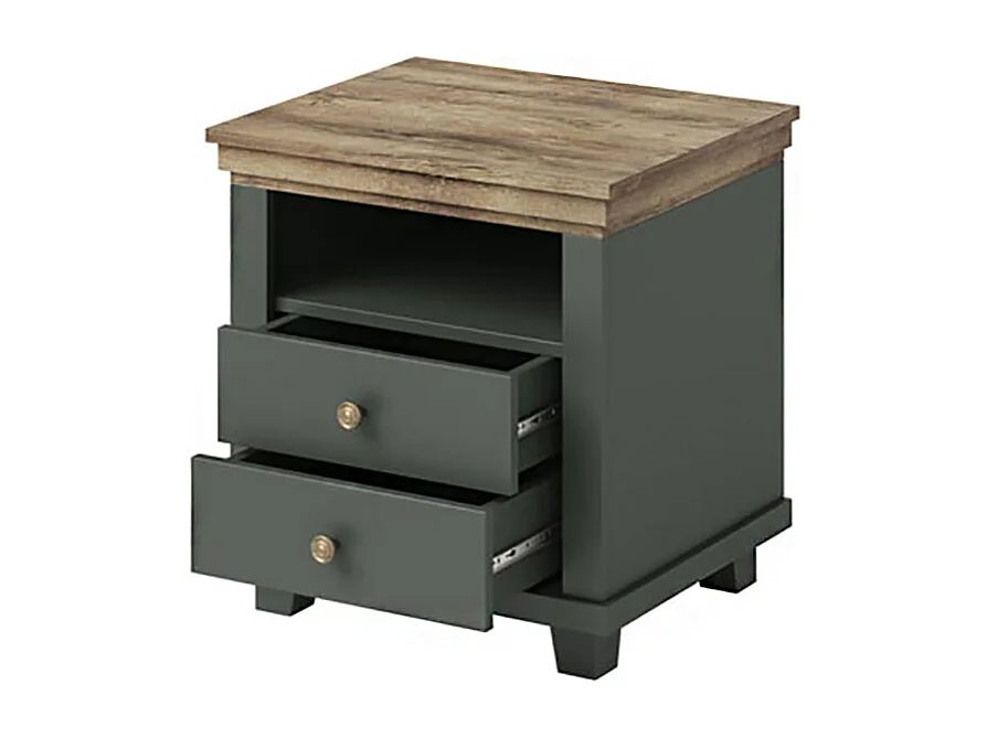 SCHLAFZIMMER-SET Evora grün / Eiche Lefkas 4-teilig