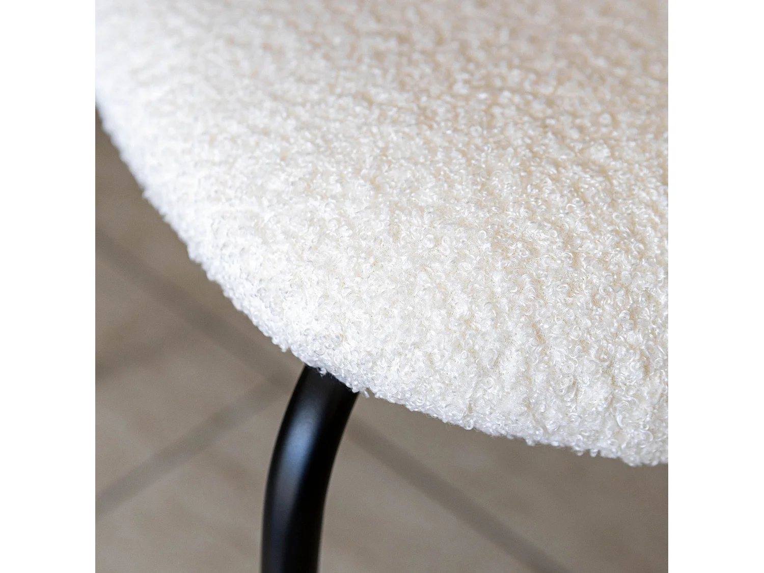 Now's Home - Lot De 2 Chaises En Tissu Ecru Et Dossier En Finition Noyer