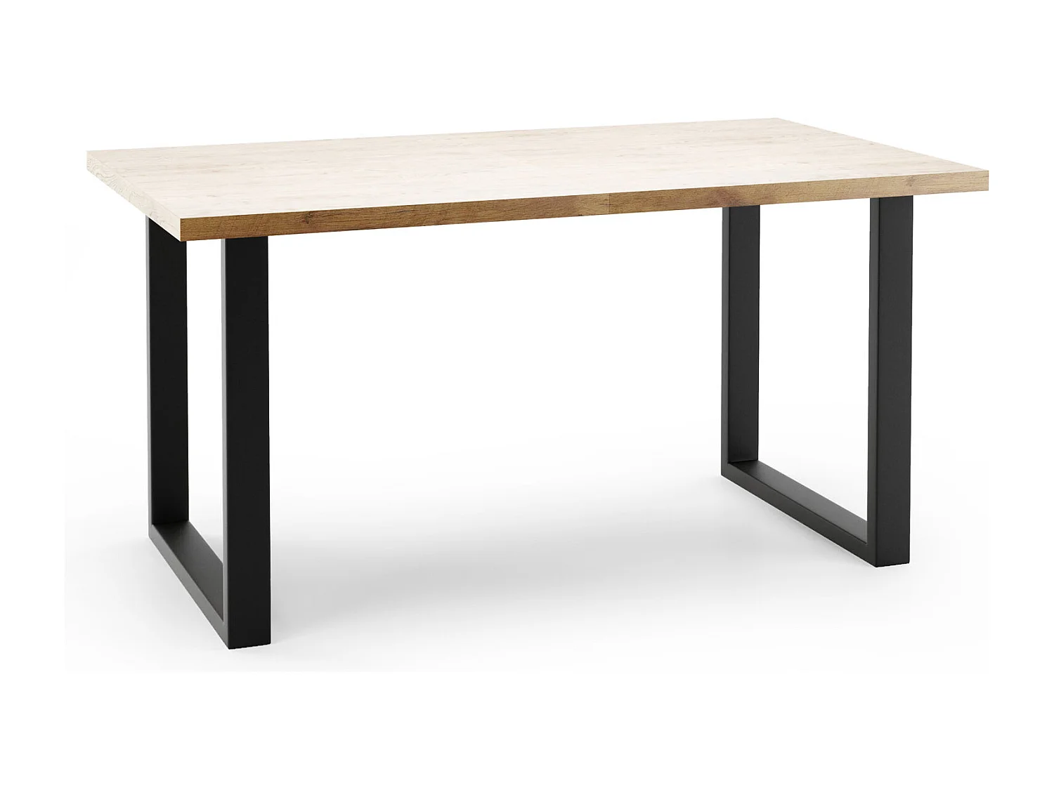 ESSTISCH Pablo Icy Weiß / Weiß 120/220 / 80 / 76cm