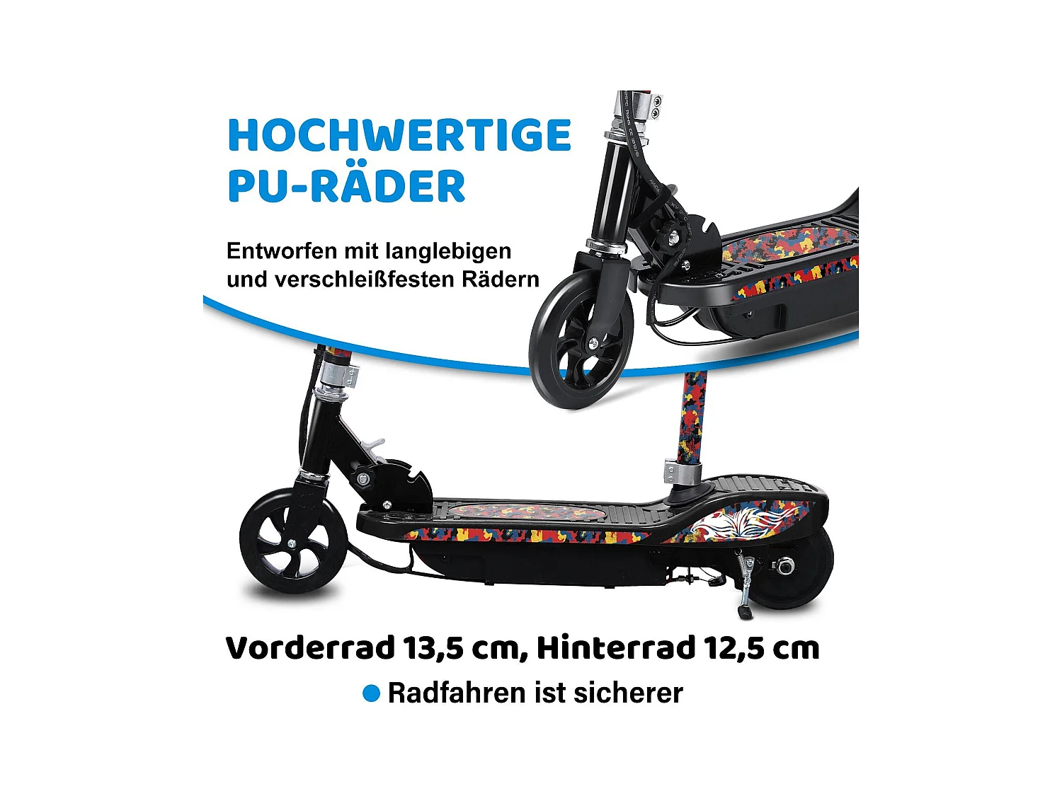 Trottinette Électrique E-Scooter pour Enfants : Réglage de Hauteur en 3 Étapes et Modèle Pliable