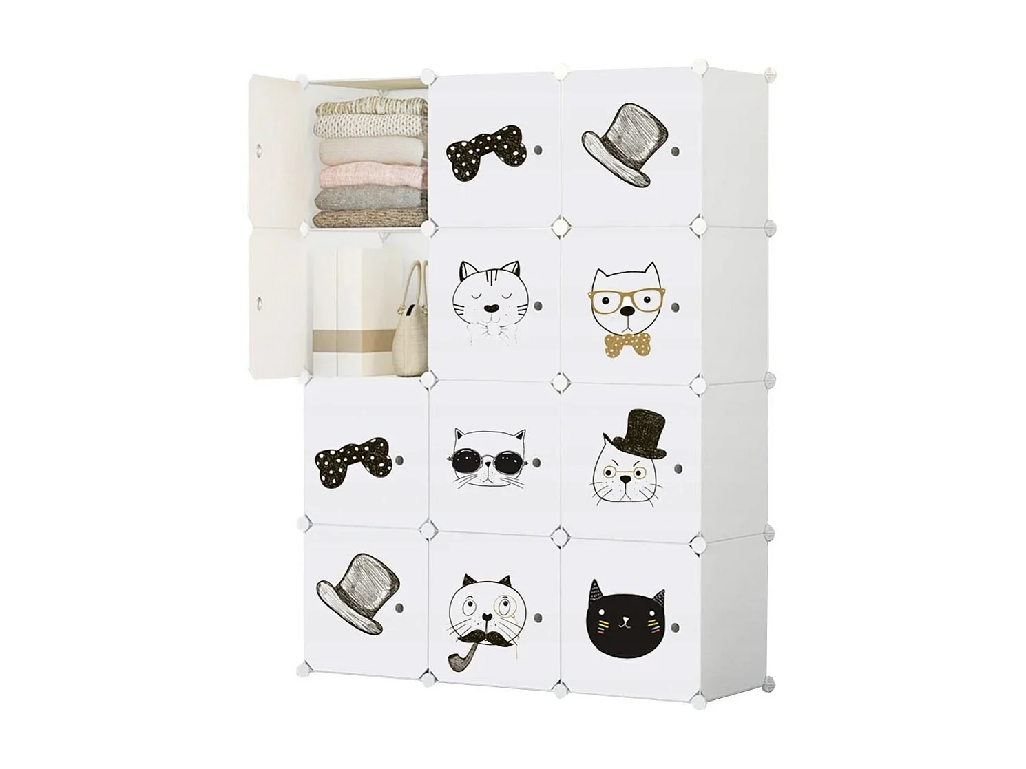 Armário modular grande para roupa de criança brinquedos xxl