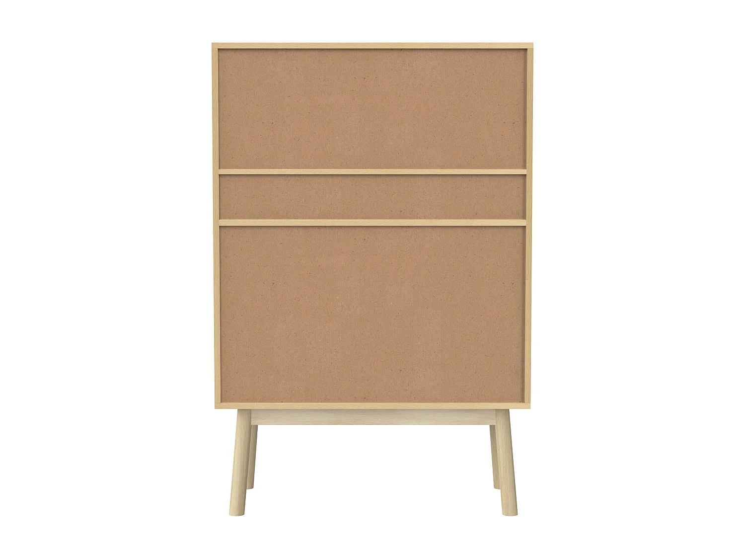 Buffet effet bois portes en rotin 2 tiroirs 2 portes 80x39,5x120 cm