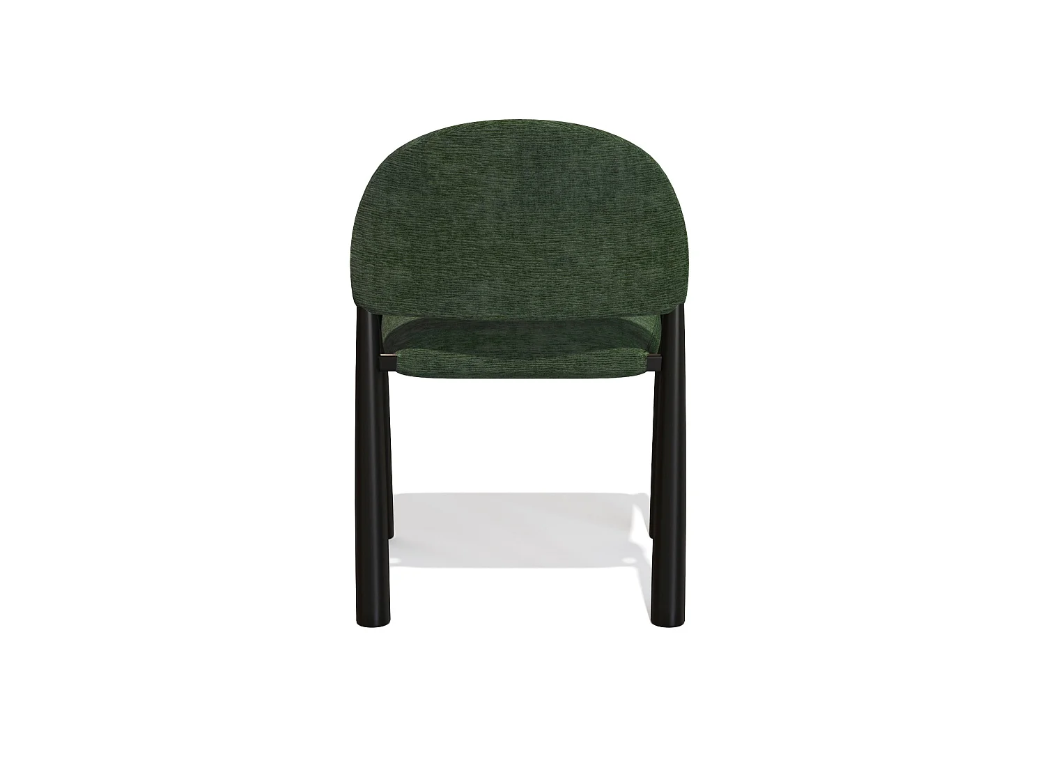 Lot de 2 chaises MILO en velours texturé kaki