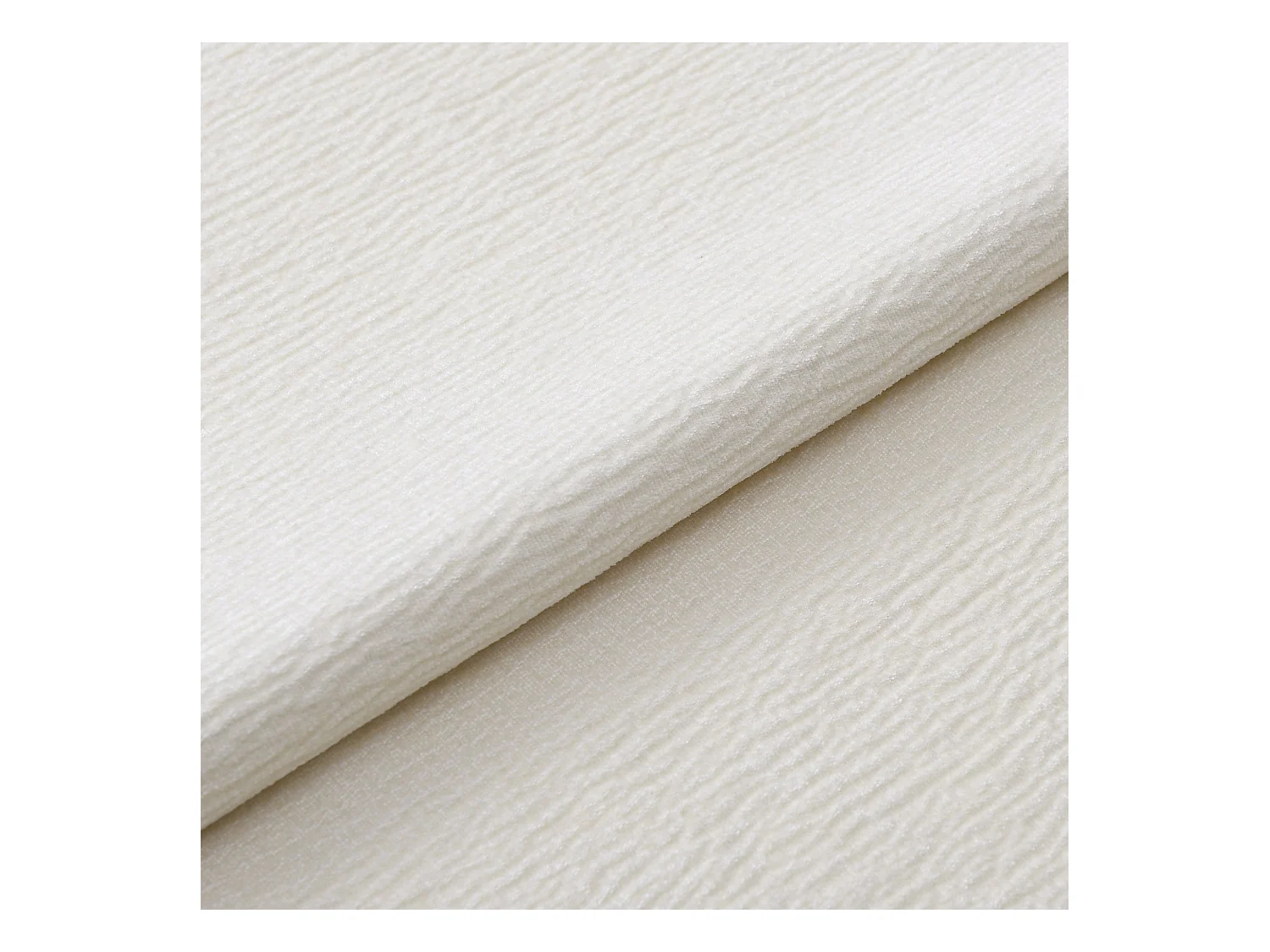 Lot de 2 chaises velours texturé beige et pieds noirs MILO