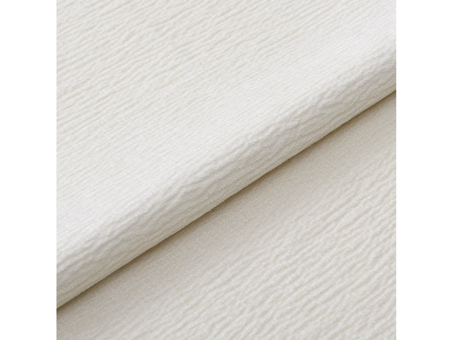 Lot de 2 chaises velours texturé beige et pieds noirs MILO