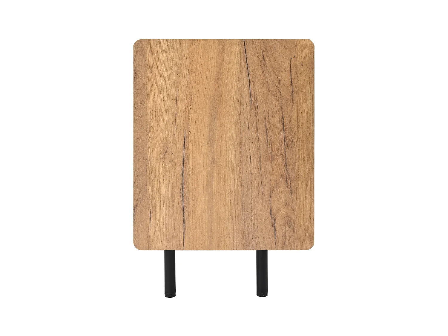 URBAN MEUBLE Meuble TV moderne noir effet bois 3 portes texturés