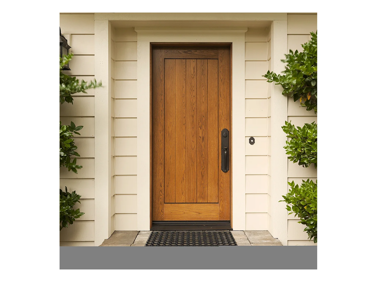 Paillasson Caillebotis Caoutchouc 40x60cm Noir