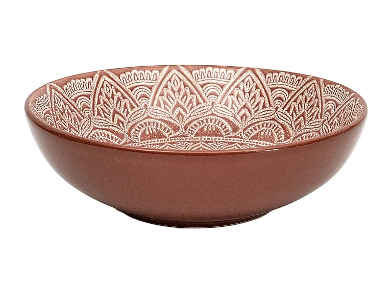 Assiette Creuse Sahara Terracotta 18.5cm Rouge