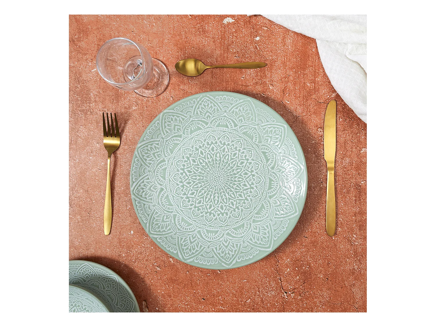 Assiette Sahara Vert D27cm Vert