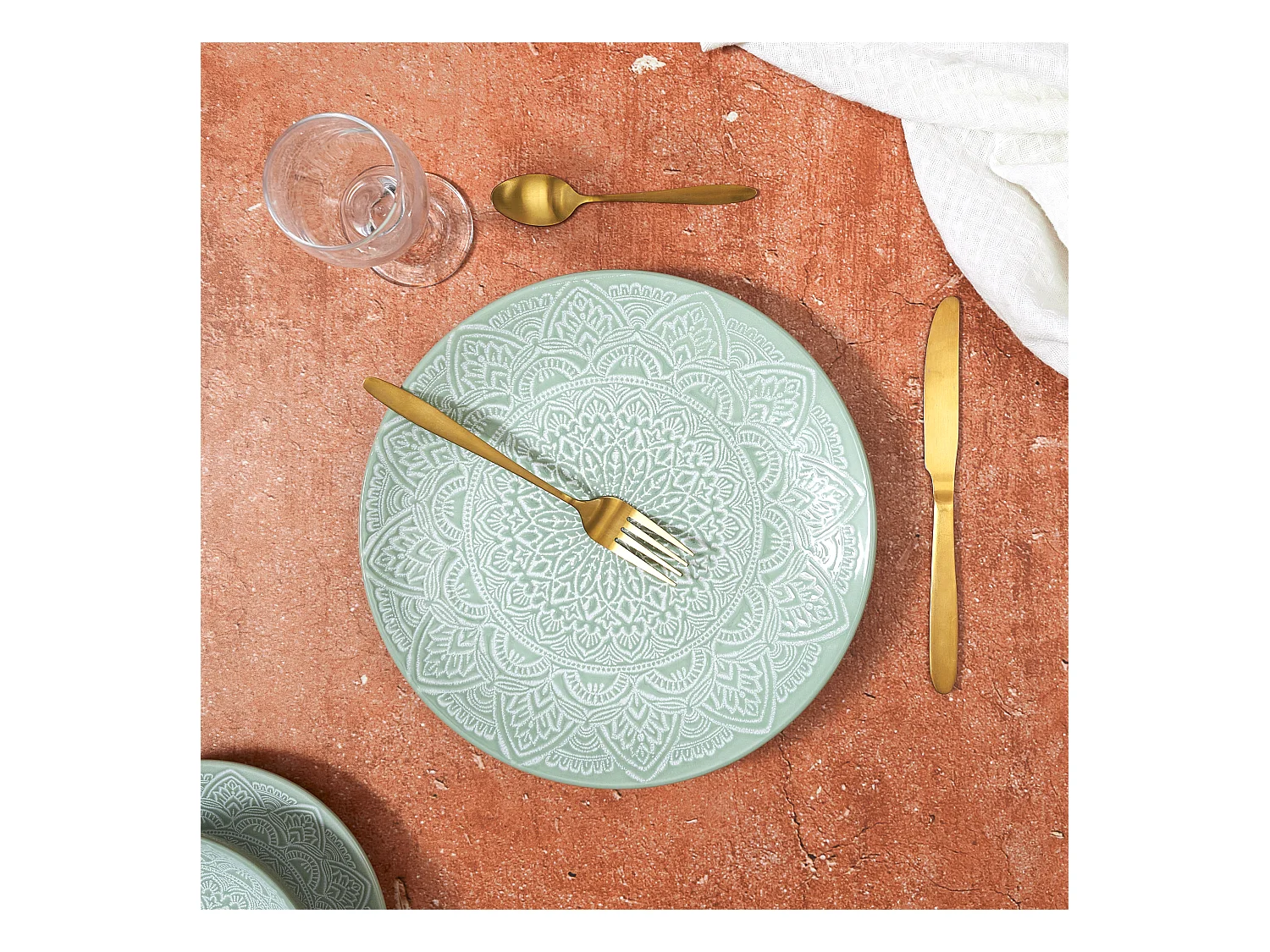 Assiette Sahara Vert D27cm Vert