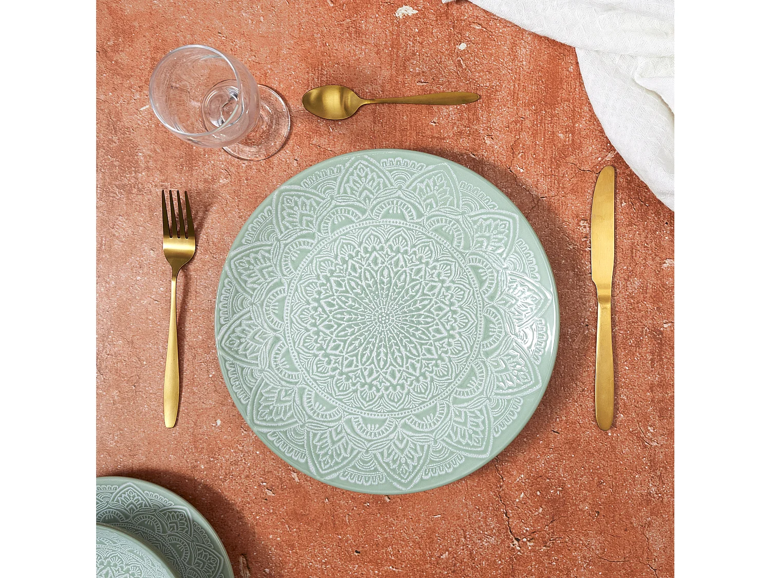 Assiette Sahara Vert D27cm